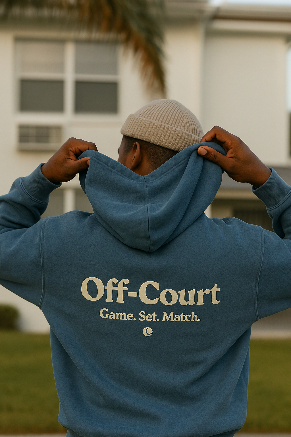 Off-Court Vintage Wash Oversized Hoodie – Game. Set. Match