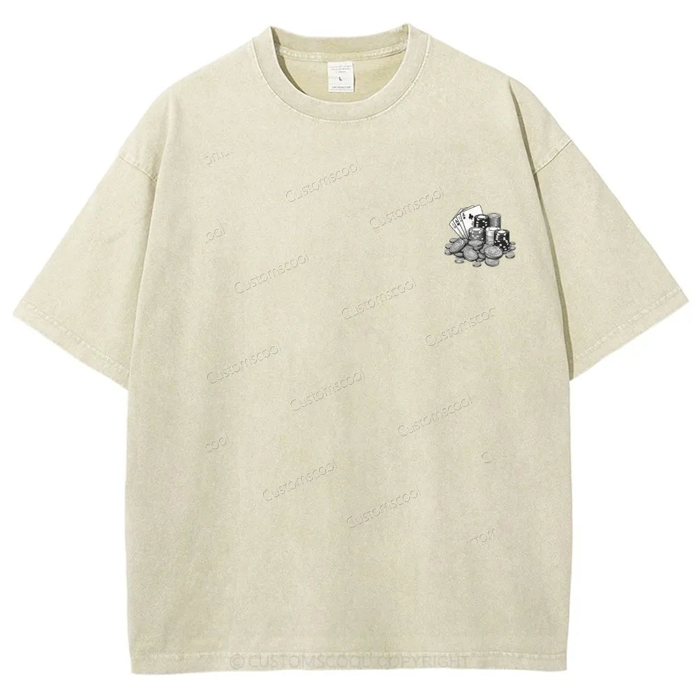 Professional Gambler Unisex Fit Washed T-Shirt Customscool