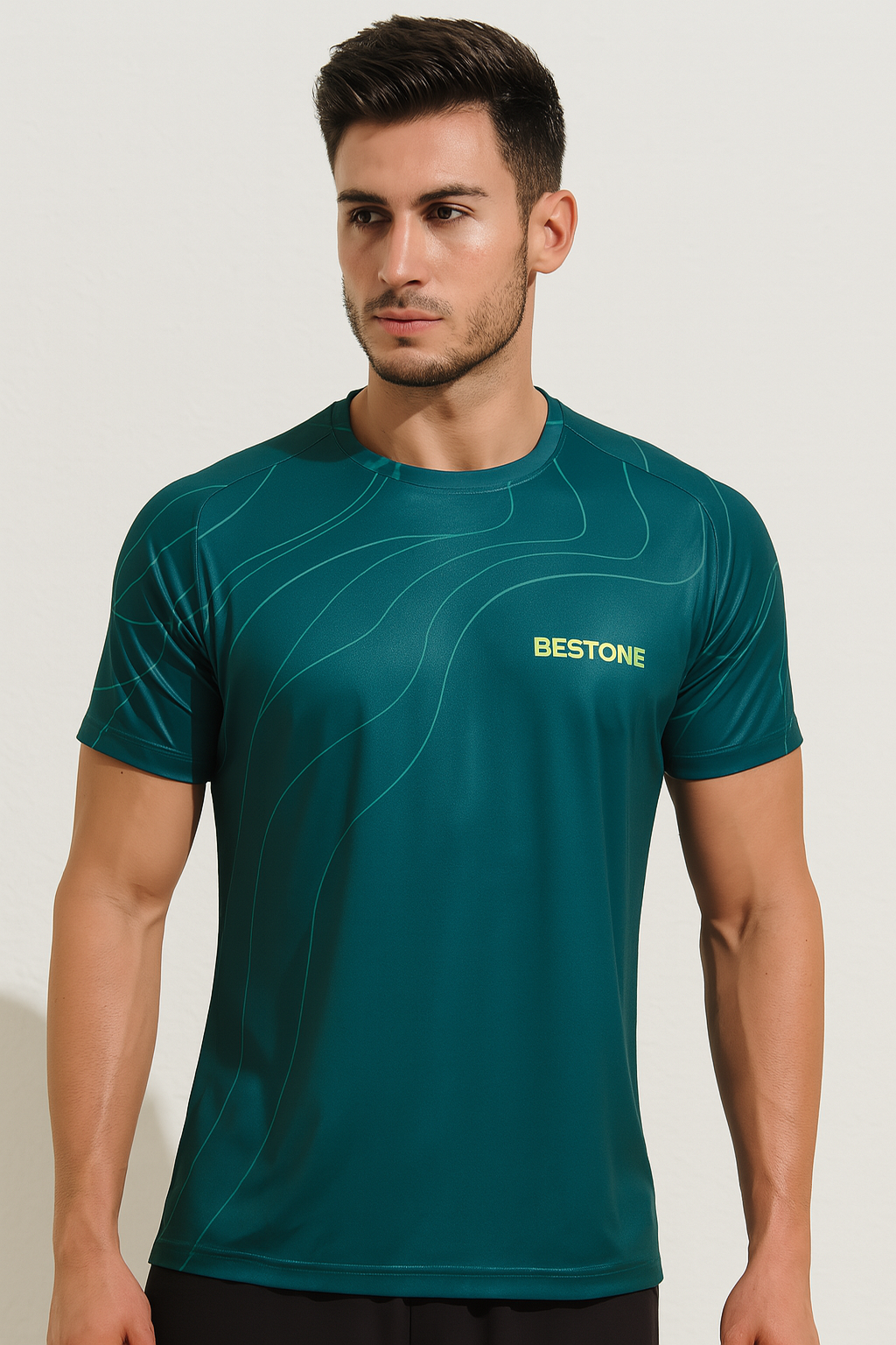 TopoLine Green Sublimation Sports T-Shirt