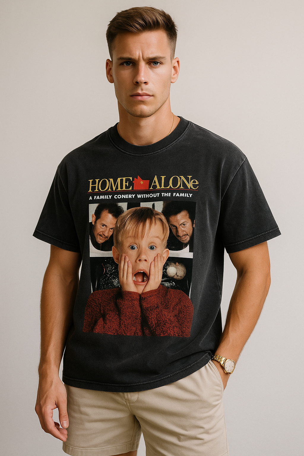 Home Alone Vintage Wash Graphic T-Shirt