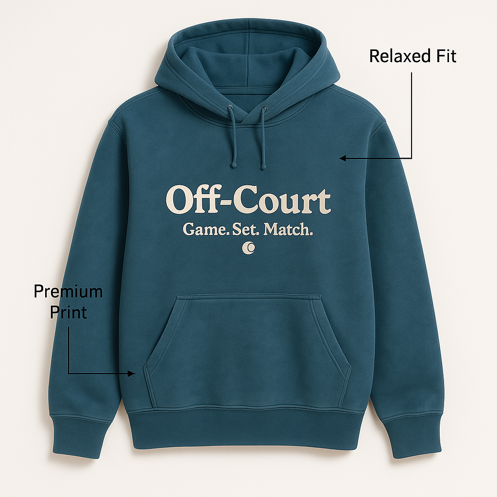 Off-Court Vintage Wash Oversized Hoodie – Game. Set. Match