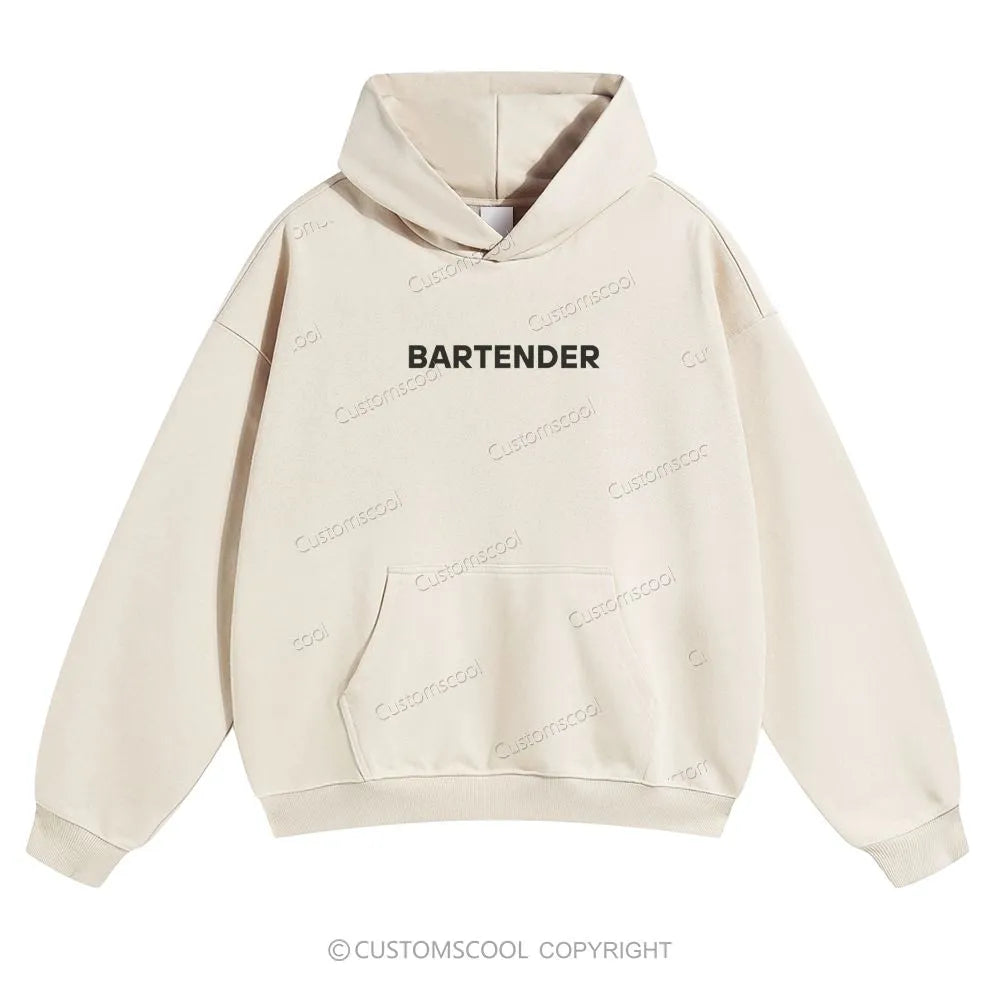 Bartender Solid Color Hoodie Customscool