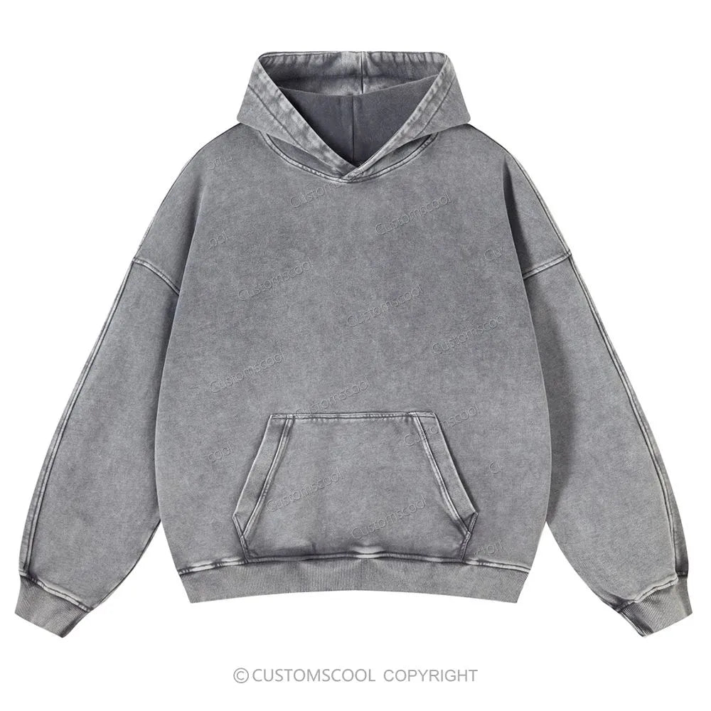 Tired Teacher's Club Casual Washed Hoodie Customscool