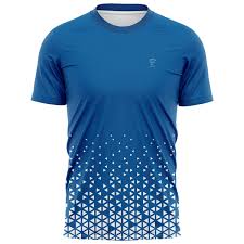 GeoBurst Blue Sublimation Sports T-Shirt