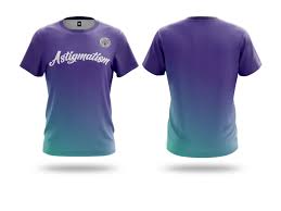 Astigmatism Purple Teal Gradient Sublimation T-Shirt